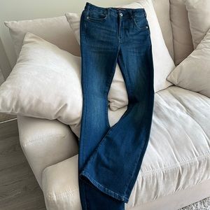 PILCRO women’s boot leg, denim, jeans, size 27, smoke, free home.